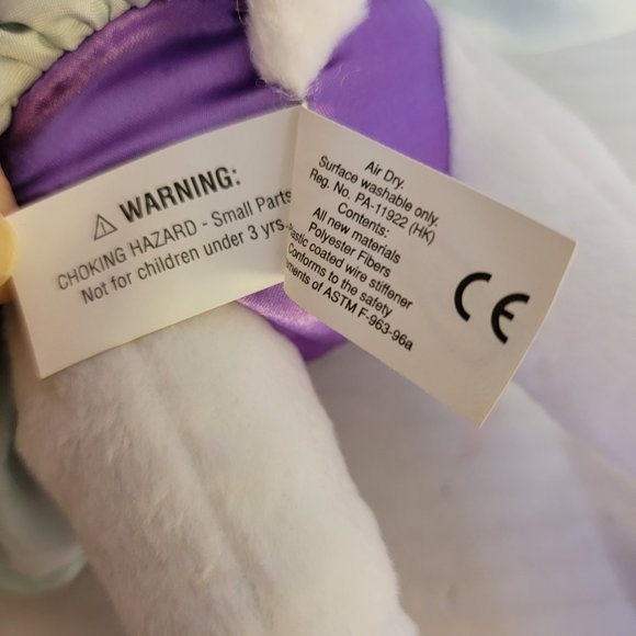 Large Angelina Ballerina Girl Plush American Purple Dress Doll Sababa Toy Ballet - Picture 12 of 15